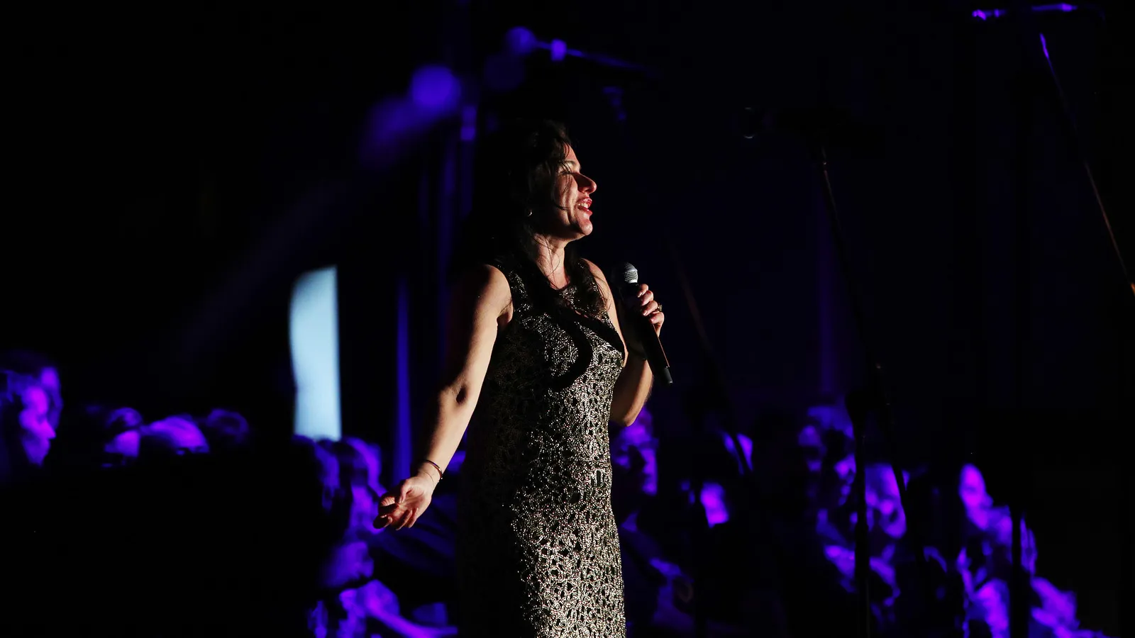 Tania de Jong performing at an event